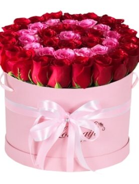 Red and Pink Rose Box